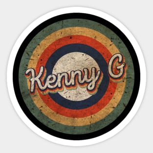 Kenny G Name Personalized Vintage Retro 60s 70s Birthday Gift Sticker